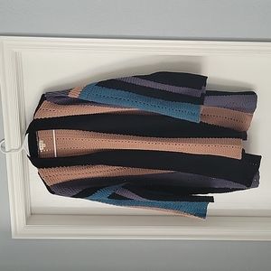 Pol knit color block cardigan